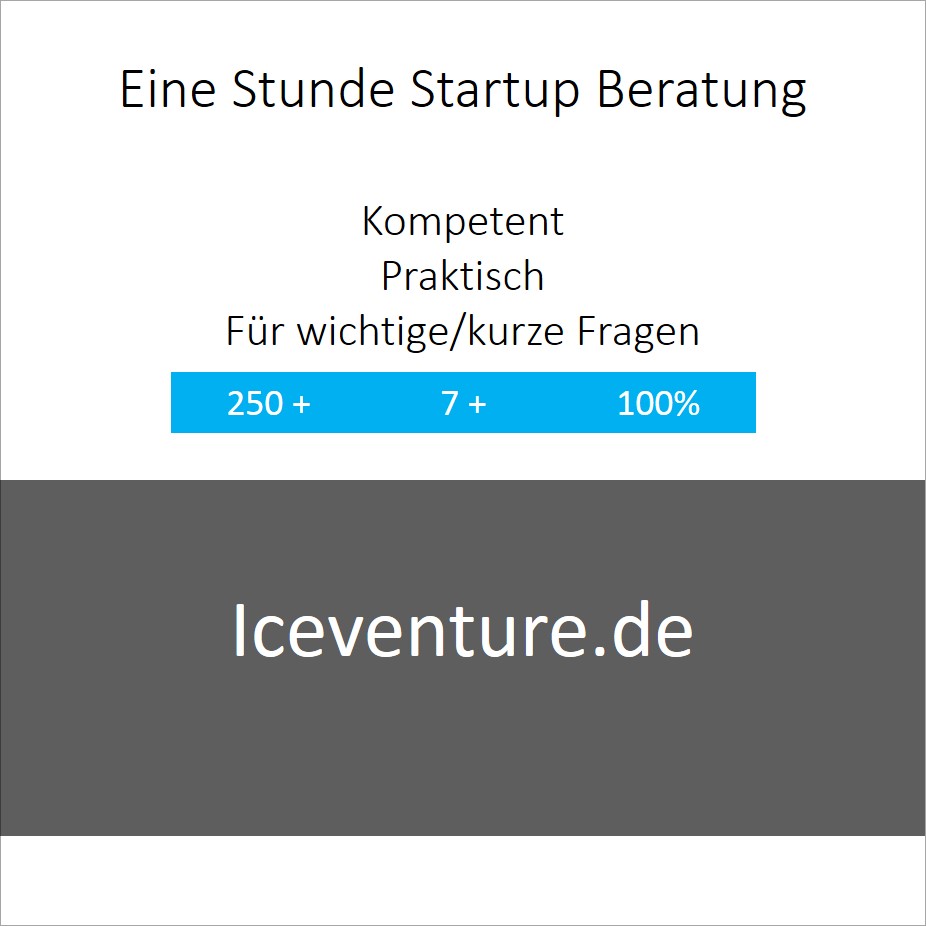 eine Stunde Start up Beratung